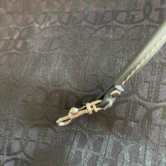 Giani Bernini Black Monogram Fabric Purse - Picture 4 of 6